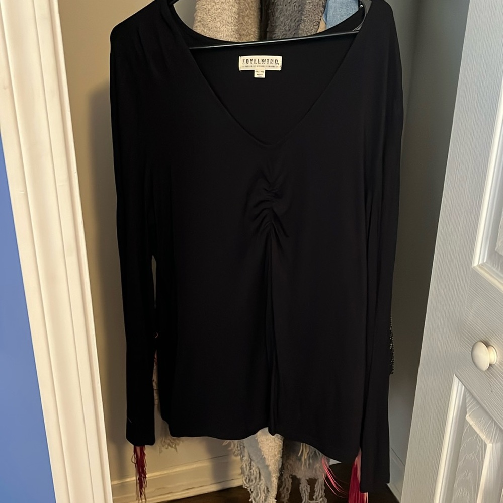 Idllywind long sleeve fringe shirt